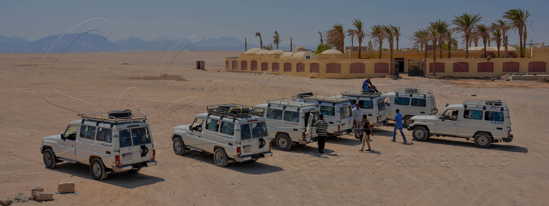 Safari nel deserto al tramonto nella baia di Makadi